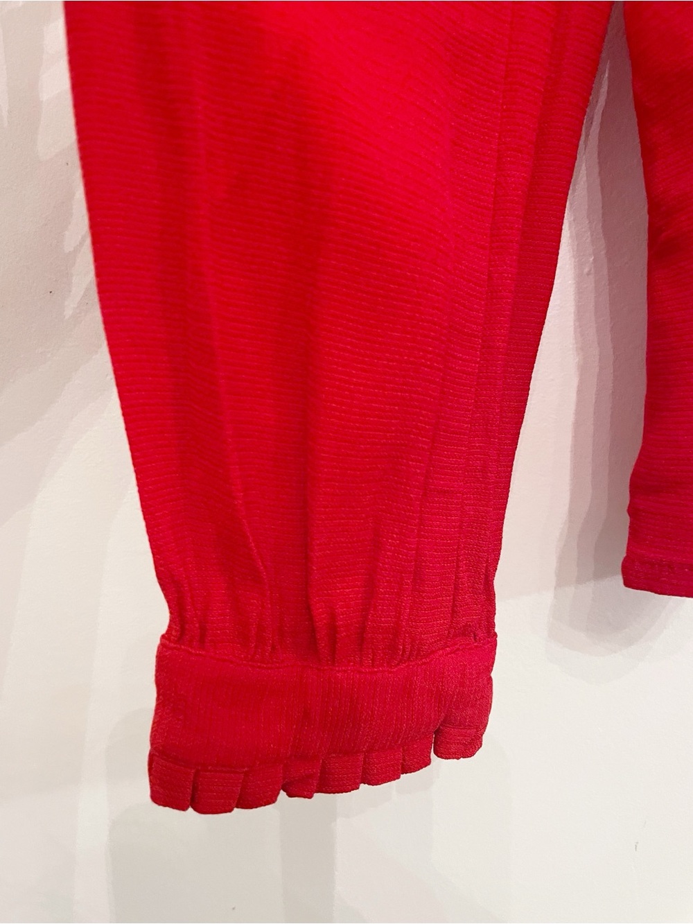 MAJE red CORETTE blouse size M - Picture 14 of 14